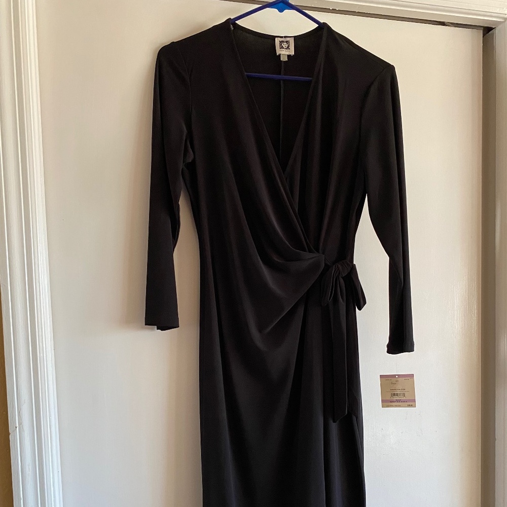 Ann Klein black evening dress
